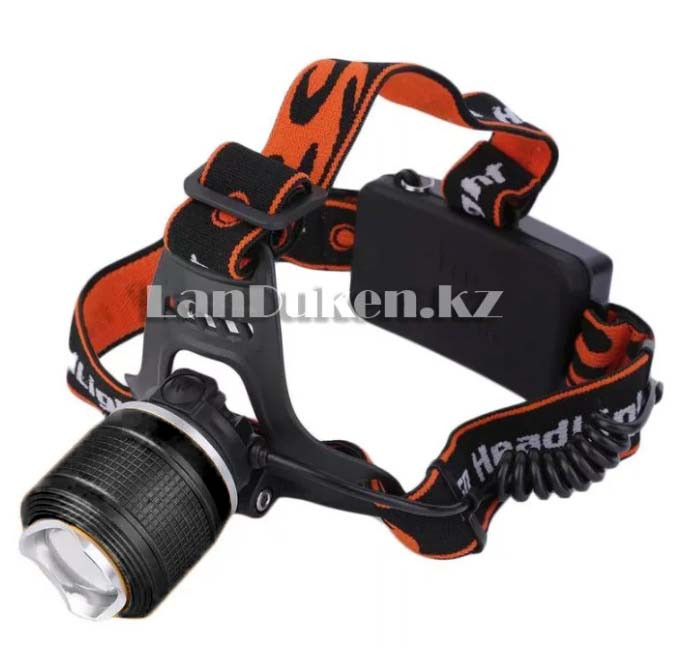 Светодиодный налобный фонарь Headlight 4 режима, Zoom (зарядка от сети ...
