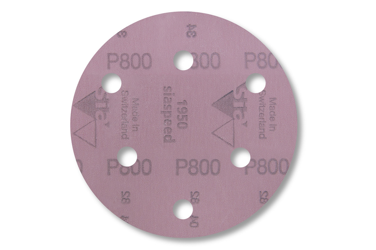 Абразивный круг Sia 1950 Siaspeed диаметр 150 мм Velcro 15 отверстий - фото 8 - id-p75069493