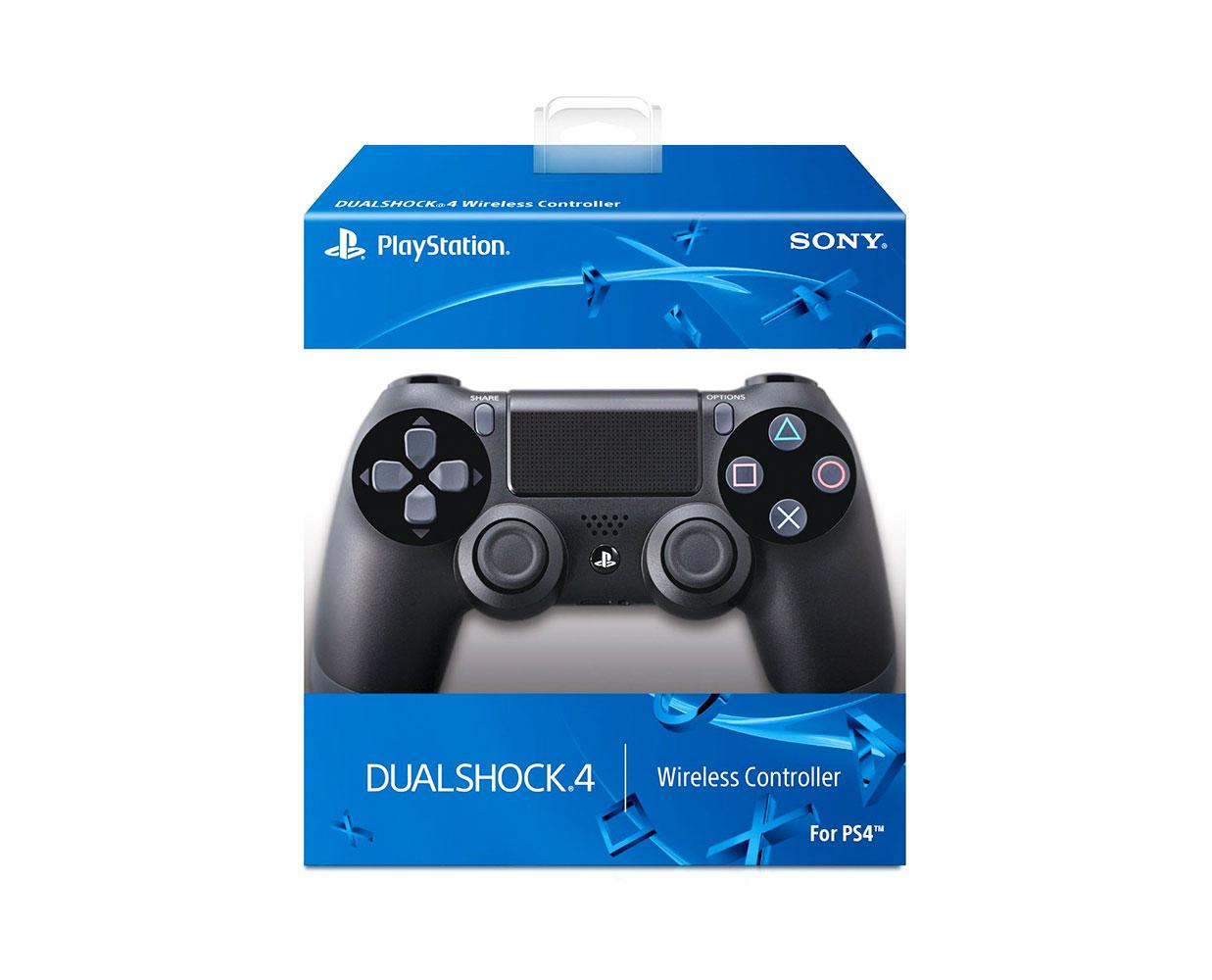 Игровой контроллер Sony PS4 Dualshock черный - фото 4 - id-p75068710