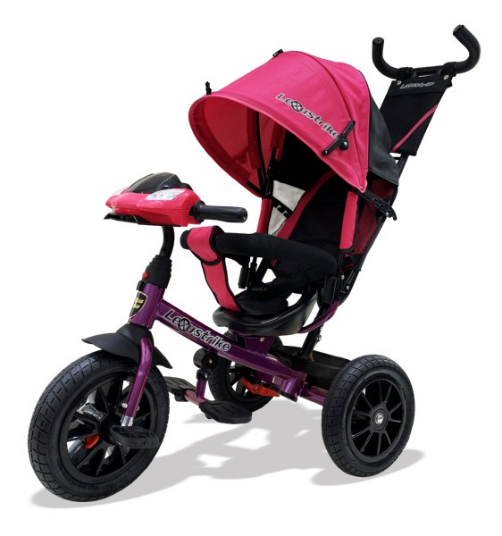 Велосипед 3-х колесный Lexus Trike с музыкальной панелью, розовый