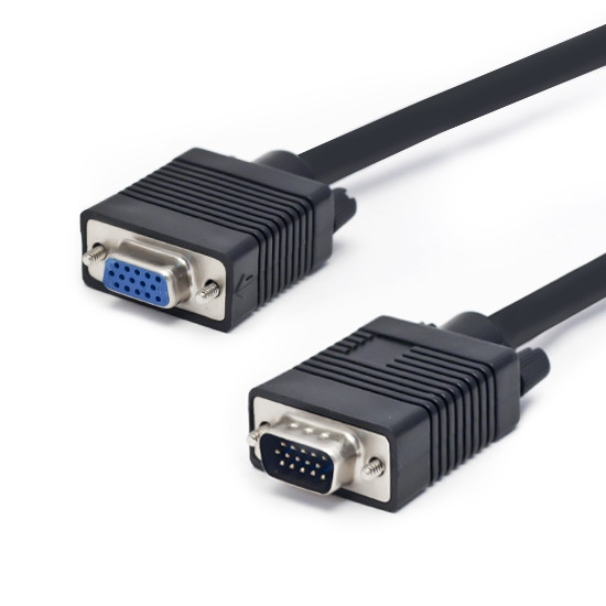 Удлинитель SHIP VGA 15Male/15Female VG004M/F-10.0P 10 м (чёрный)