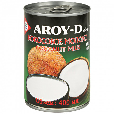 Кокосовое молоко 60 % Aroy D 400 мл