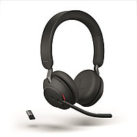 Jabra Evolve2 65 сымсыз гарнитурасы, Link380a MS Stereo Black (26599-999-999)