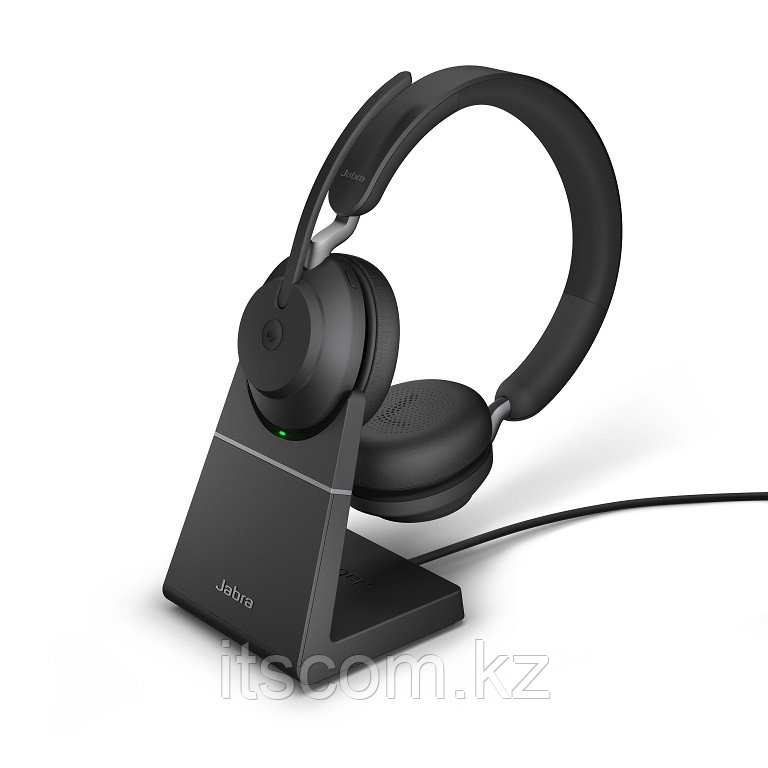 Беспроводная гарнитура Jabra Evolve2 65, Link380a MS Stereo Desk Stand Black (26599-999-989)