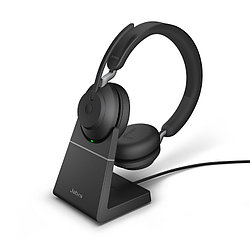 Беспроводная гарнитура Jabra Evolve2 65, Link380a UC Stereo Desk Stand Black (26599-989-989)