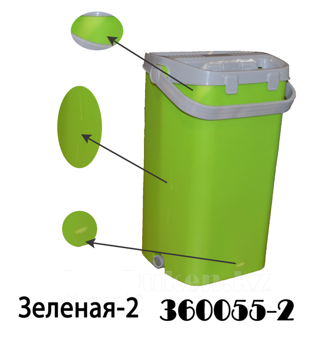 Nabor dlya uborki shvabra + vedro s otzhimom MAGIC FLAT MOP & BUCKET zelenyj