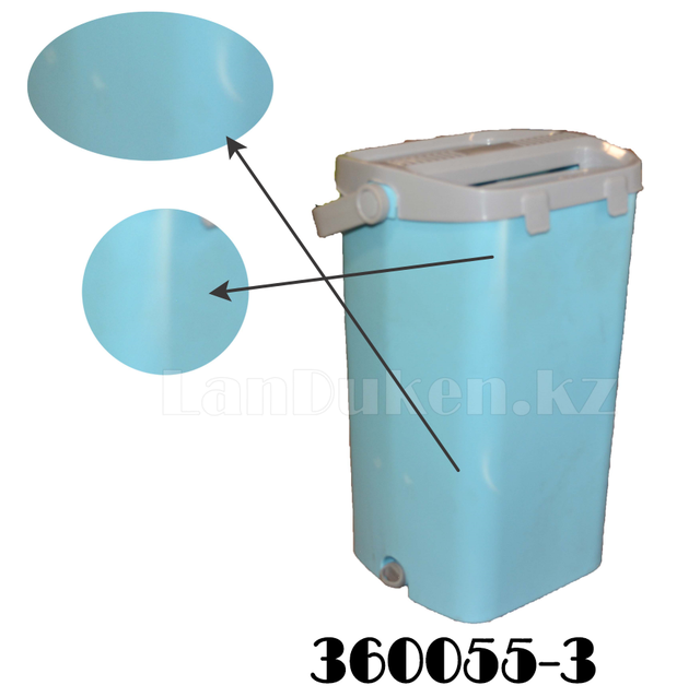 Nabor dlya uborki shvabra + vedro s otzhimom MAGIC FLAT MOP & BUCKET zelenyj