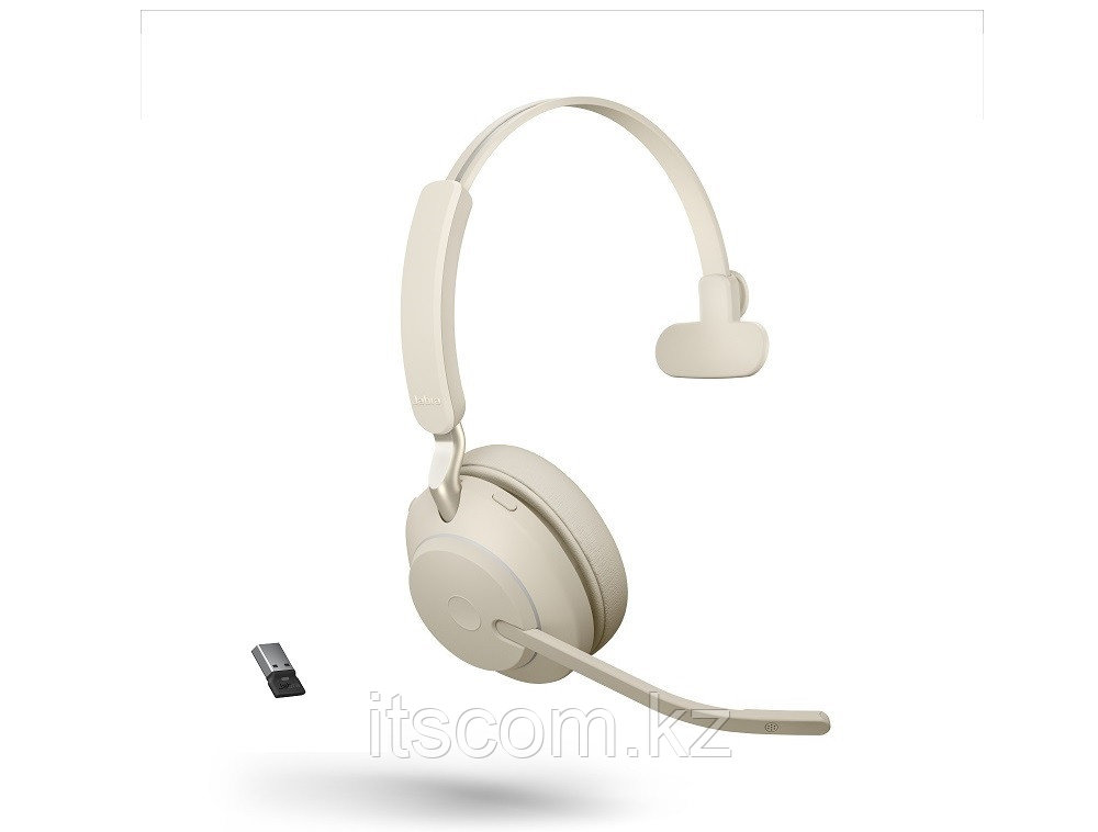 Беспроводная гарнитура Jabra Evolve2 65, Link380a UC Mono Beige (26599-889-998)