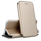 Кожаный книжка-чехол Open case для Samsung Galaxy A10 A105 2019 (золотистый)
