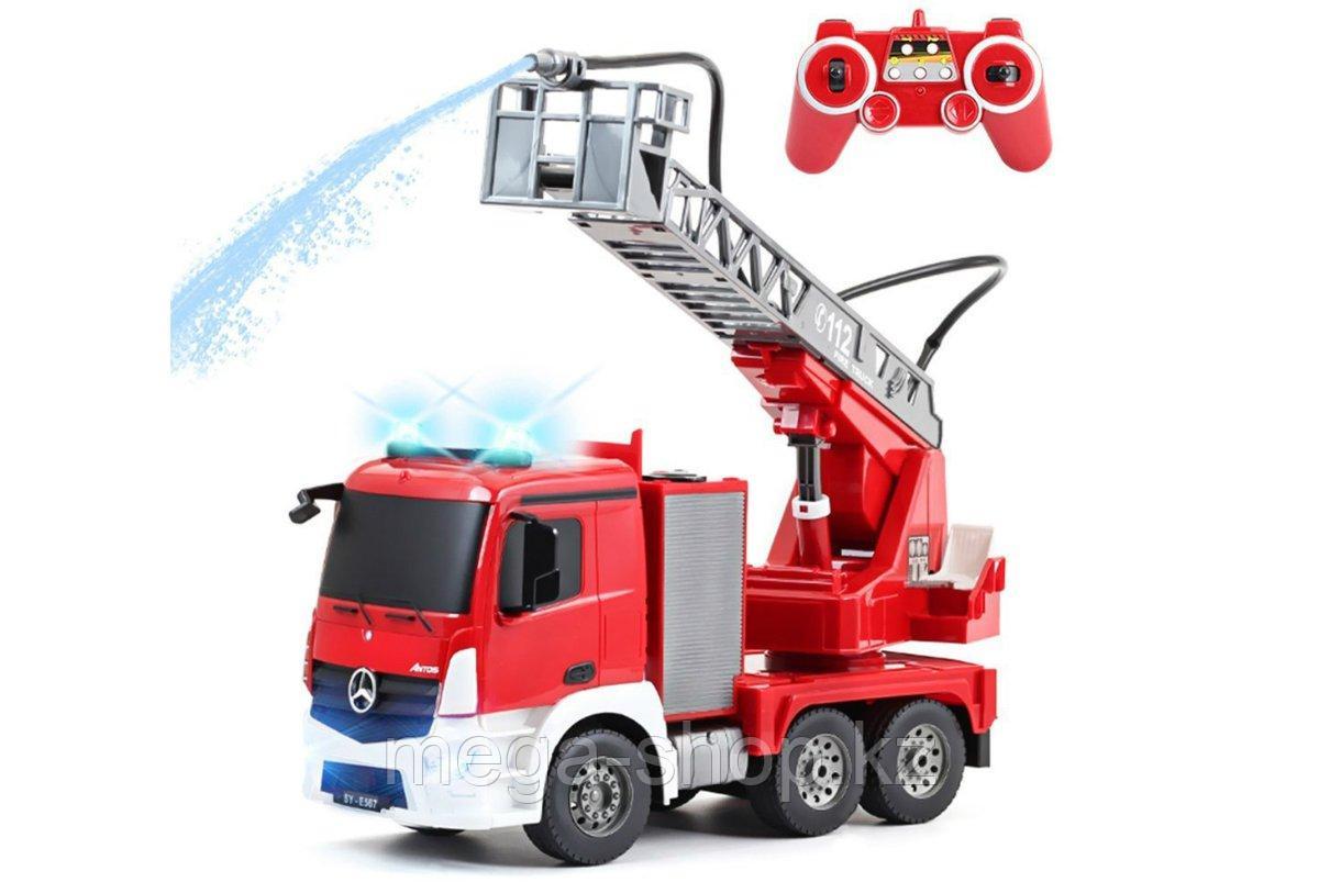 Радиоуправляемая пожарная машина 1/20 с водяной помпой - фото 3 - id-p75136482