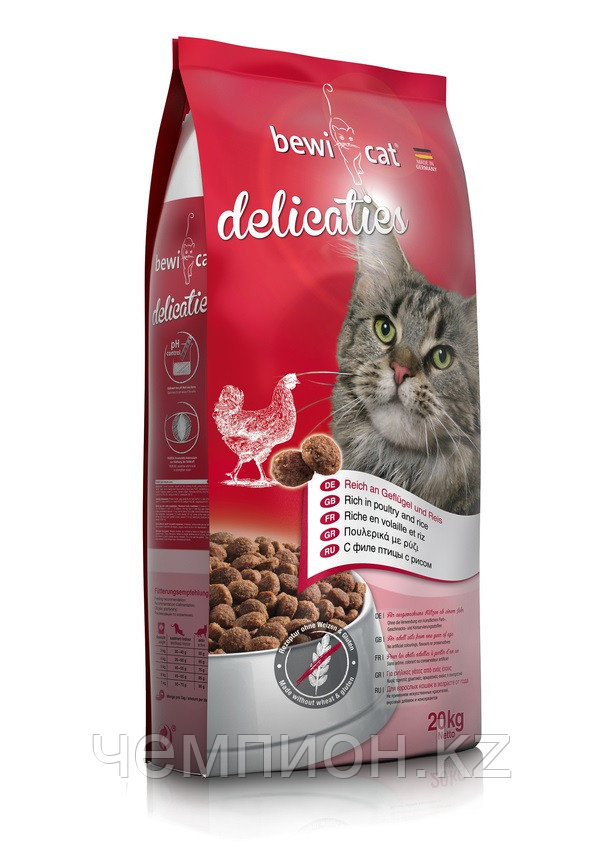 751815 Bewi Cat Delicaties, Бэви Кэт, корм для взрослых кошек, 5 кг.