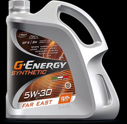 G-Energy Synthetic Far East 5W-30 синтетическое моторное масло для японских автомобилей 5л - фото 1 - id-p75140165