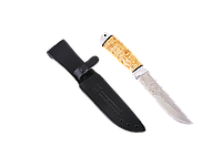 Нож "Добыча" (сталь 95x18, карельская берёза)