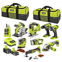 Набор инструментов Set Mega Ryobi R18CK9-LL525S ONE + m001483 Набор инструментов Set Mega Ryobi R18CK9-LL525S ONE +