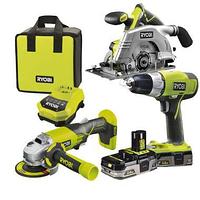 Набор DD+AG+CS+2 Ач 18 В ONE+ RYOBI R18DDCSAG-LL30S m001484 Набор DD+AG+CS+2 Ач 18 В ONE+ RYOBI R18DDCSAG-LL30S