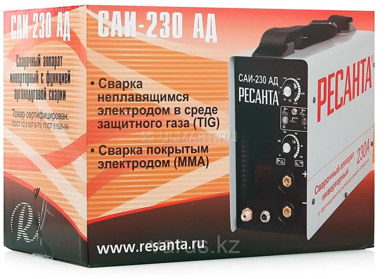 Сварочный аппарат инверторный САИ- 230АД (аргонодуговой) Ресанта - фото 9 - id-p75145188