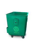 Мусорный контейнер для ТБО 1,1 м3 (с НДС%) Евро контейнер без колес, без крышек, фото 4