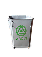 Мусорный контейнер для ТБО 0.75 м3 (с НДС%) на колесах без крышки, фото 10