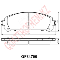 Тормозные колодки QF84700 передние