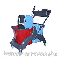 Двухведерная тележка с отжимом 2 x 25 л., CEYHANLAR, фото 2