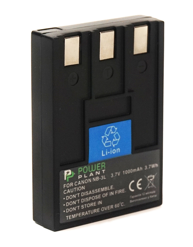 Батарейка (аккумулятор) PowerPlant Canon NB-3L 1000mAh