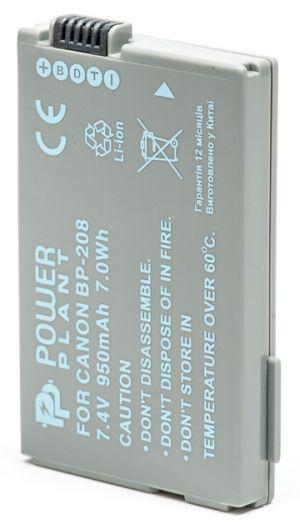 Батарейка (аккумулятор) PowerPlant Canon BP-208 950mAh