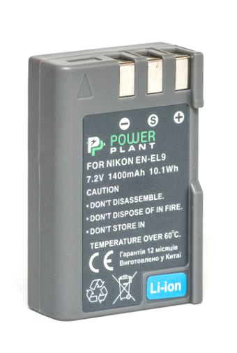 Батарейка (аккумулятор) PowerPlant Nikon EN-EL9 1400mAh