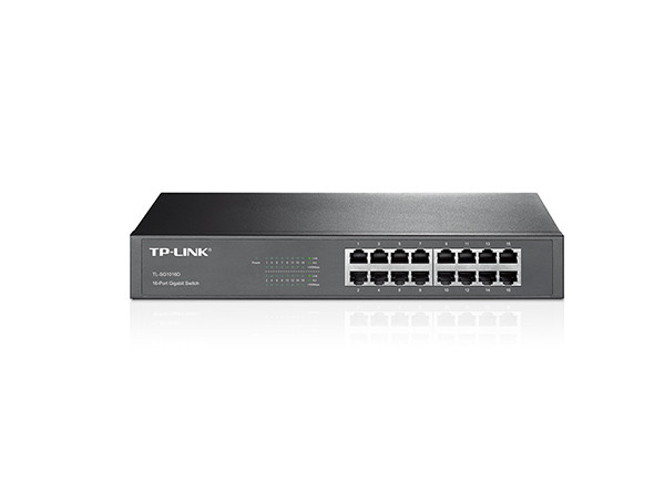 TP-LINK TL-SG1016D Коммутатор неуправляемый 16-портовый гигабитный настольный