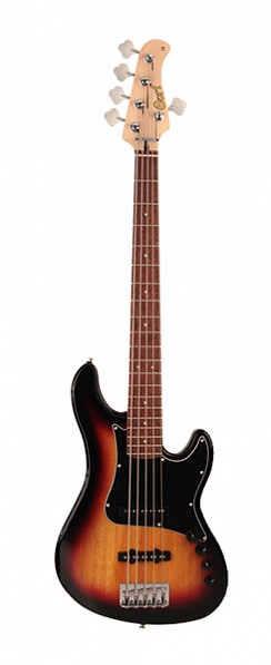 Бас-гитара 5-струнная, санберст, Cort GB35JJ-3TS GB Series
