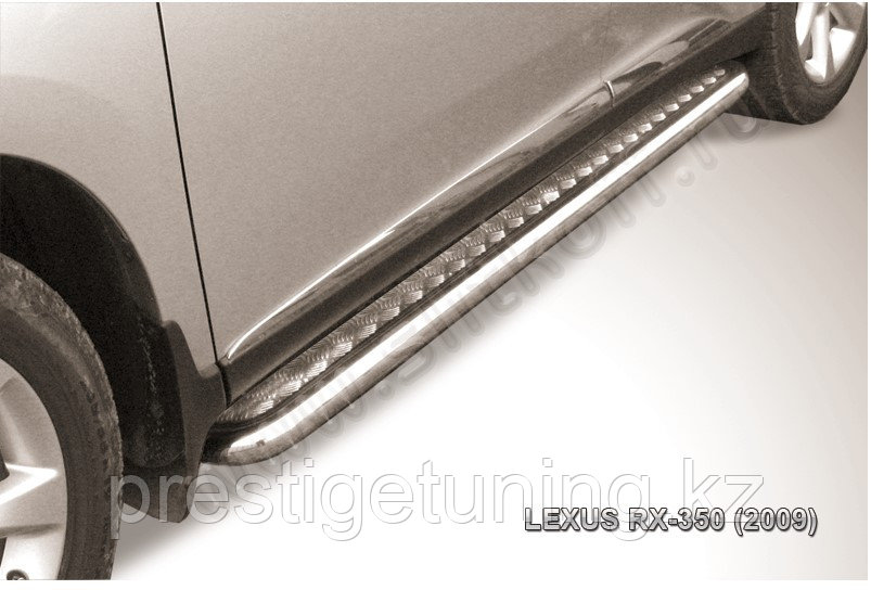 Защита порогов d57 с листом с листом Lexus RX 2009-12