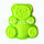 Силиконовая форма для выпечки кексов "Желейный медведь Валера" маленькая в ассортименте, фото 4