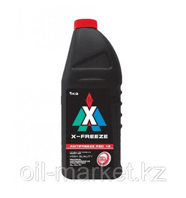 Охлаждающая жидкость Антифриз X-FREEZE red, в п/э бут.1 кг, фото 1