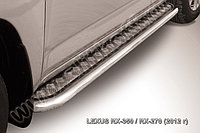 Защита порогов d57 с листом Lexus RX 2012-15