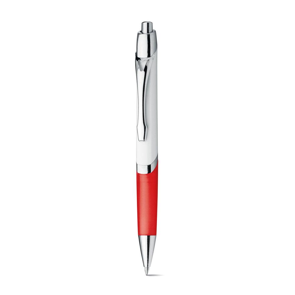 Шариковая ручка с зажимом из металла, DIGIT FLAT Красный - фото 1 - id-p75216019