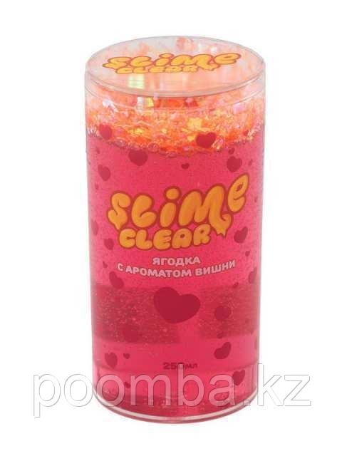 Слайм Clear-slime *Ягодка* с ароматом вишни, 250 г