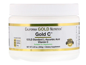 California Gold Nutrition, Порошок Gold C, 250 г (8,81 унции)