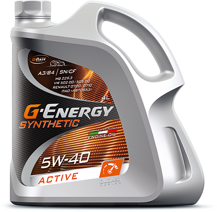 G-Energy Syntetic Active 5W-40 синтетическое масло 4л.
