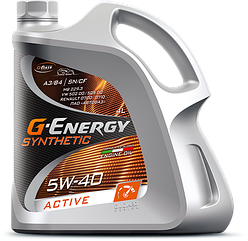 G-Energy Syntetic Active 5W-40 синтетическое масло 4л.