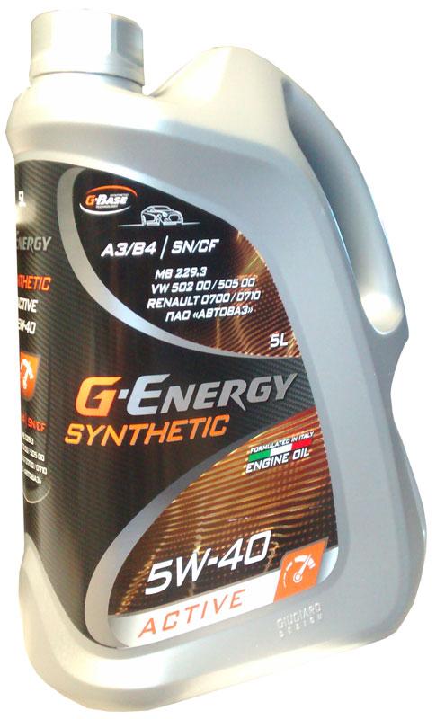 Синтетическое масло G-Energy Syntetic Active 5W-40 5л.