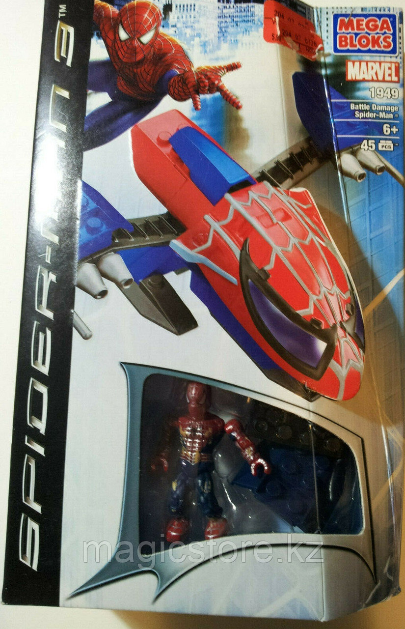 Конструктор Mega Bloks Spider Man Marvel Человек Паук, 45pcs