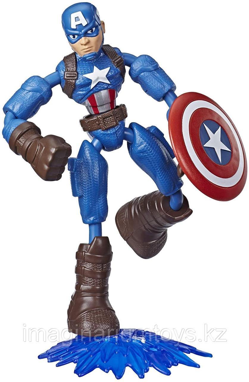 Капитан Америка фигурка 15 см Bend&Flex Hasbro, фото 1