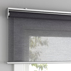 Рулонная штора, СКОГСКЛЁВЕР, серый, 60x195 см ИКЕА IKEA, фото 2
