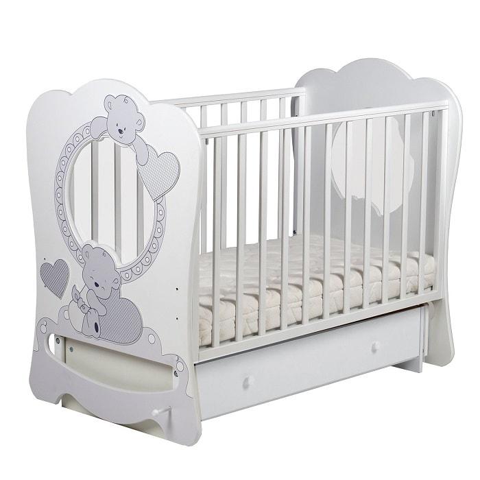Кровать ЛЕЛЬ Baby sleep-9 МИШКИ Ваниль ПР 016