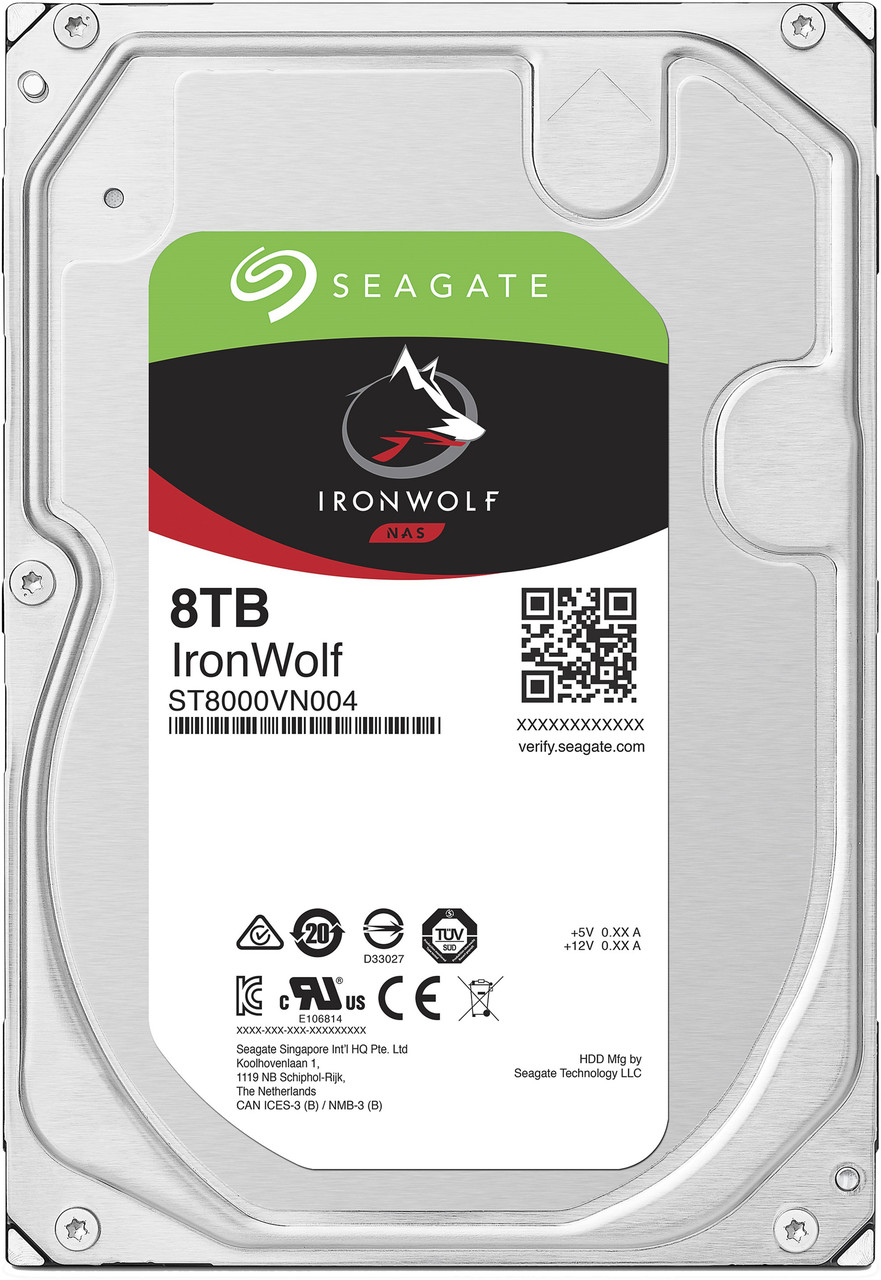 Seagate ST8000VN004 Жесткий диск для NAS систем 8Tb HDD IronWolf SATA 6Gb/s 7200rpm 3.5"