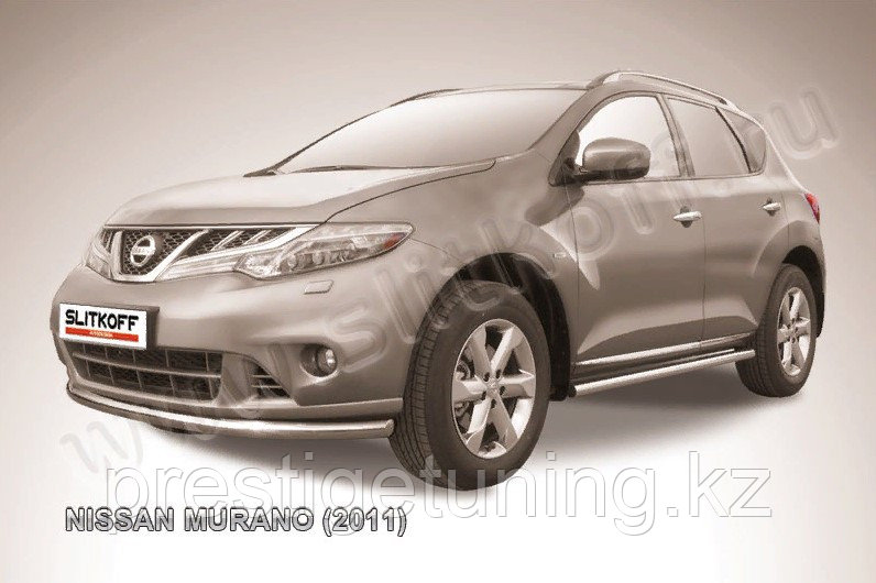 Защита переднего бампера d57 Nissan Murano 2010-15