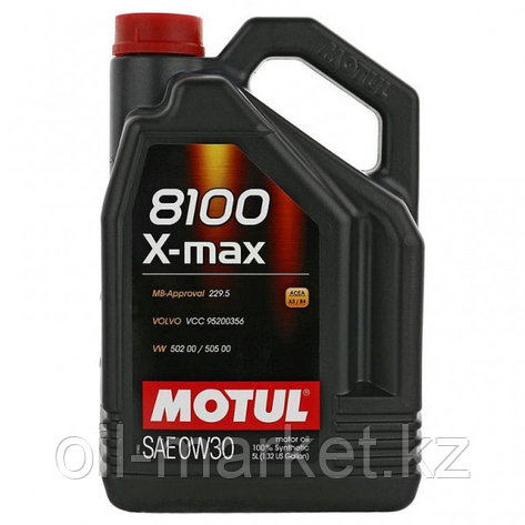 Моторное масло MOTUL 8100 X-MAX 0W-30 5л, фото 2