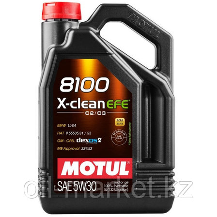 Моторное масло MOTUL 8100 X-CLEAN EFE 5W-30 5л, фото 2