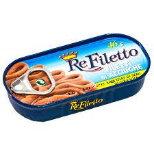 Анчоусы в подсолнечном масле Re Filetto 46 гр