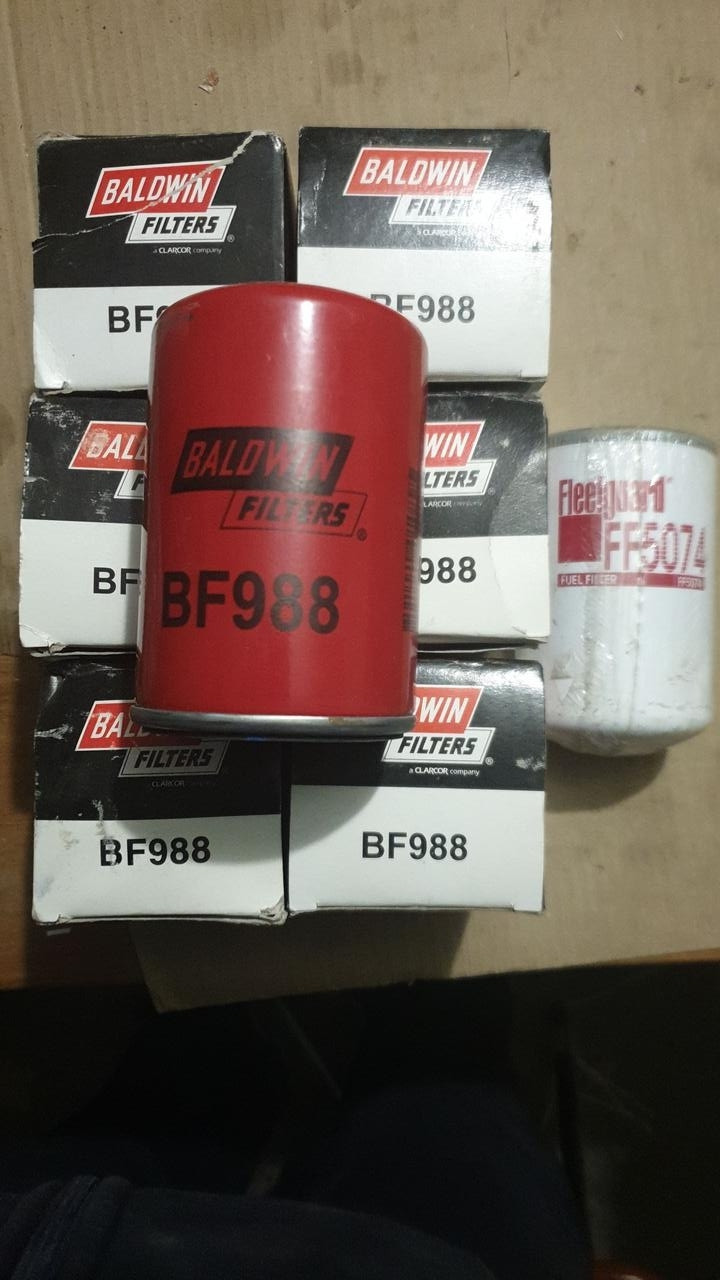 D77/H123(M16x1.5) Baldwin BF988 топливный фильтр, Spin-on