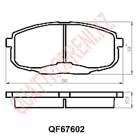 Тормозные колодки QF67602 передние